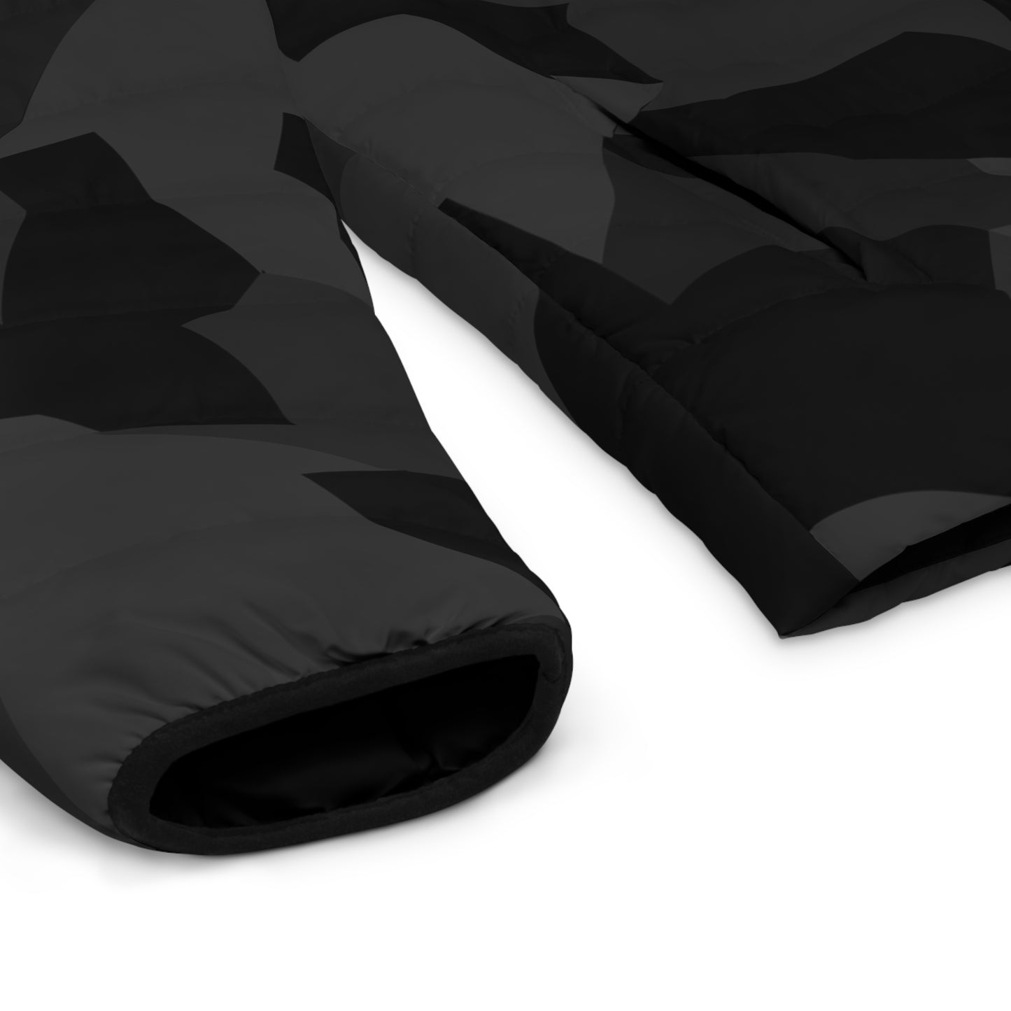 ARCTIC SPLINTER PUFFER JACKET - BLACK