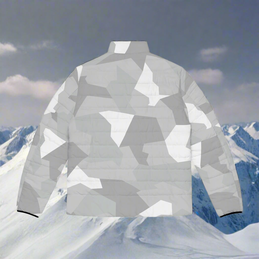 ARCTIC SPLINTER PUFFER JACKET - WHITE