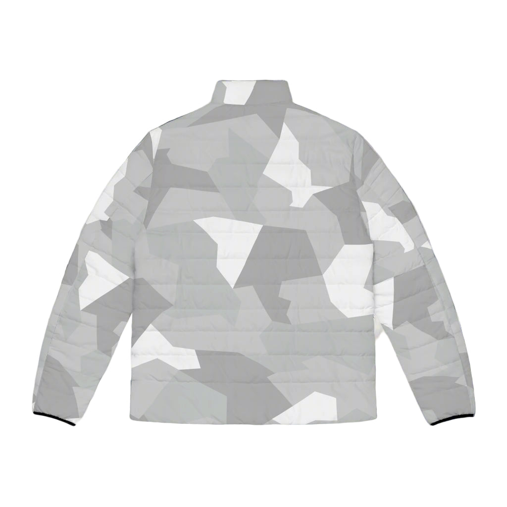ARCTIC SPLINTER PUFFER JACKET - WHITE
