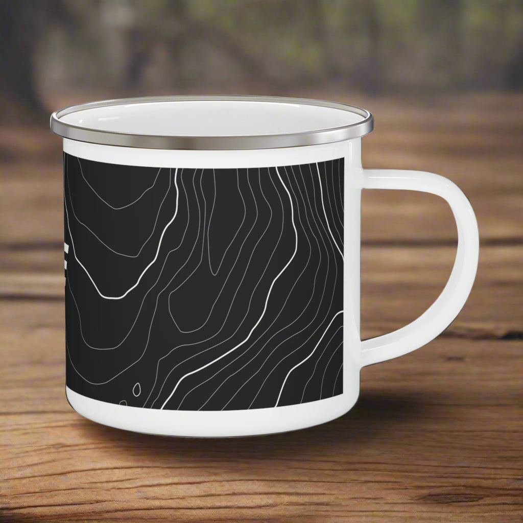 TOPO Enamel Camping Mug - Perfect for Outdoor Adventures