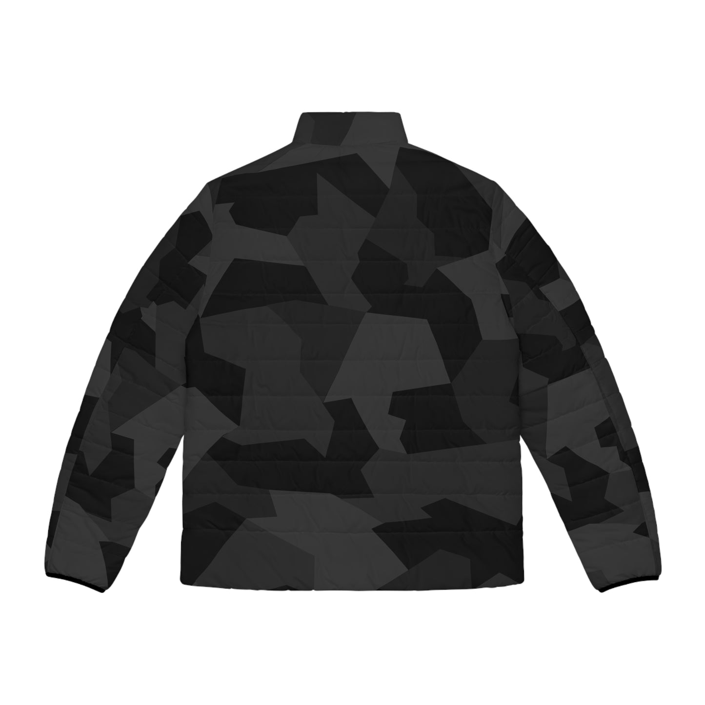 ARCTIC SPLINTER PUFFER JACKET - BLACK