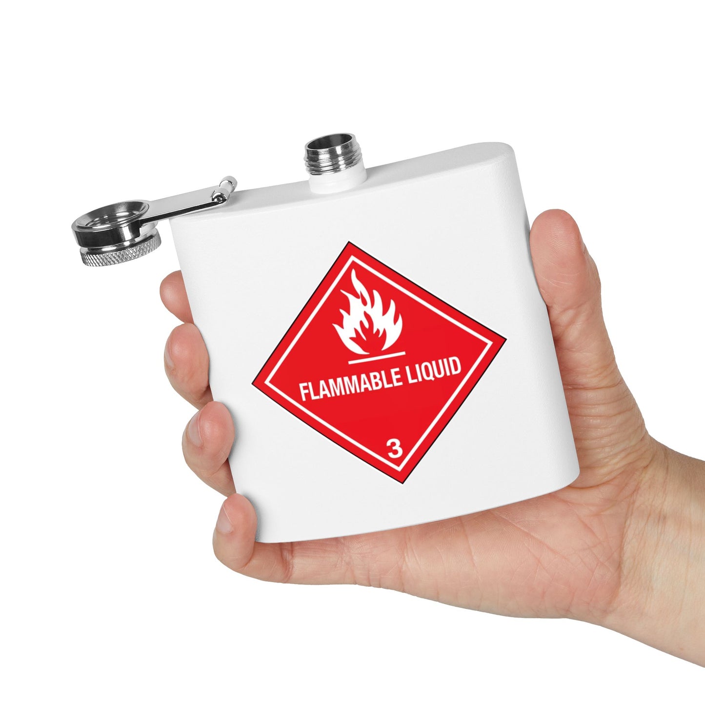 FLAMABLE LIQUID COMBAT FLASK - Perfect for Parties & Gifts