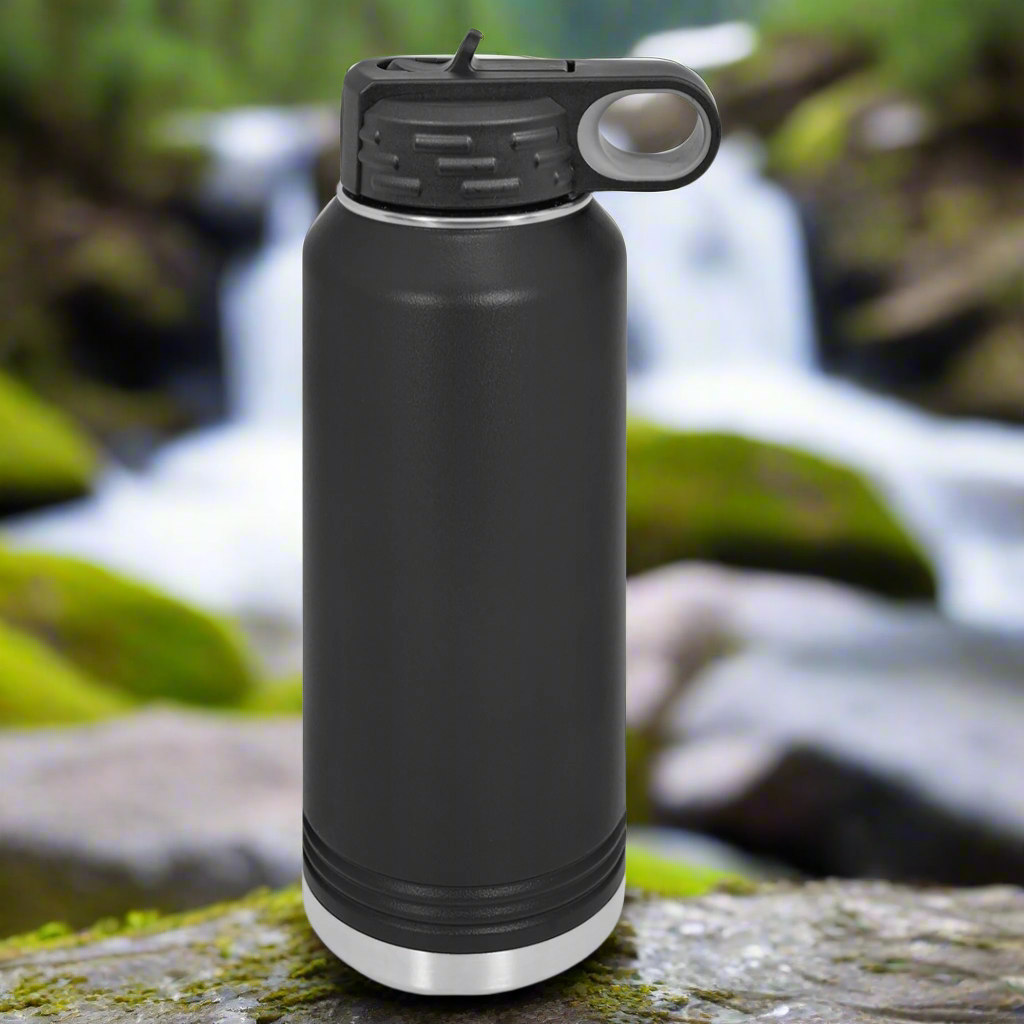 32oz FLAG BATTLE BOTTLE - Dehydration Is For The Weak