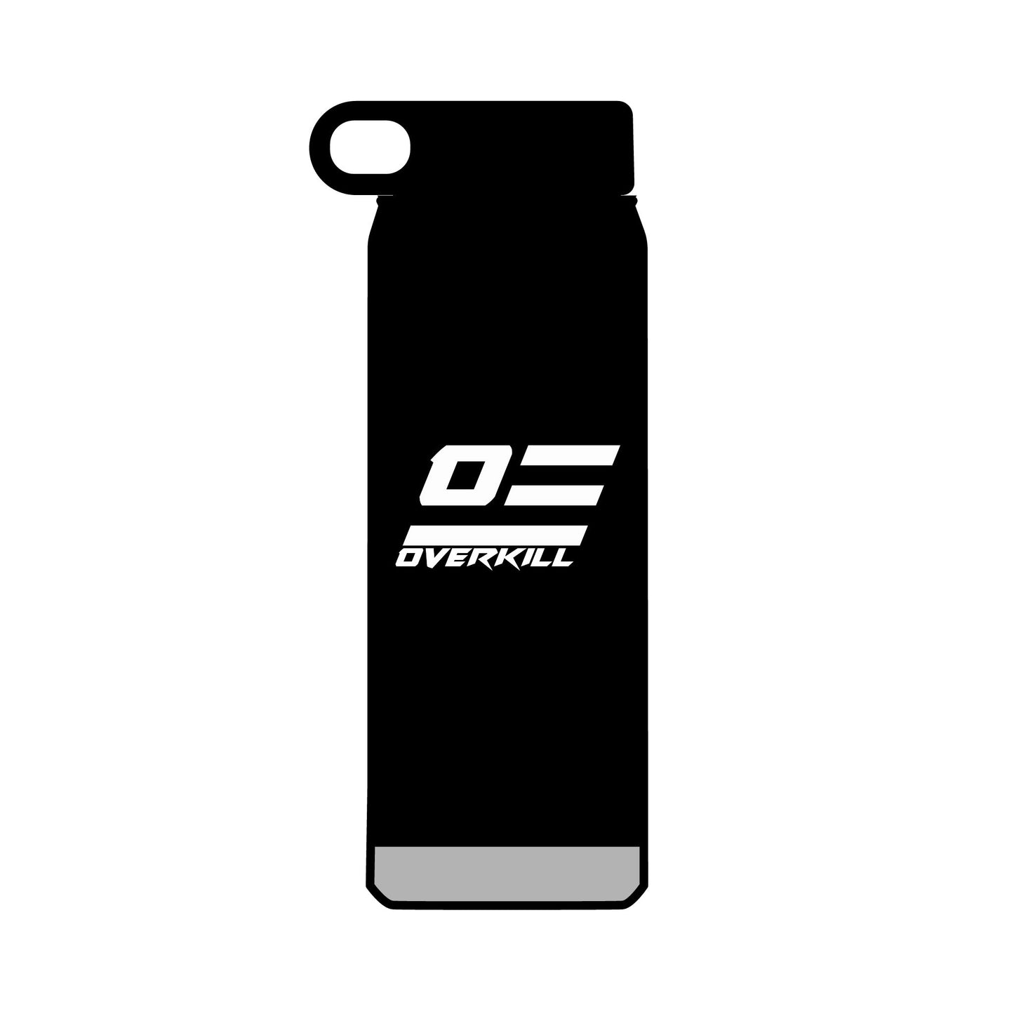 32oz Overkill Water Bottle - Sleek Black Hydration Bottle for Fitness & Daily Use
