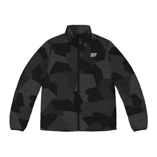 ARCTIC SPLINTER PUFFER JACKET - BLACK
