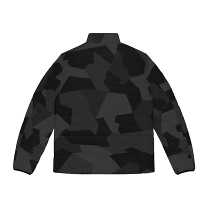 ARCTIC SPLINTER PUFFER JACKET - BLACK